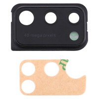 Скло камери Samsung A415 Galaxy A41, в рамці, Black