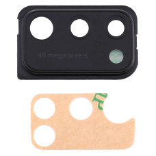 Скло камери Samsung A415 Galaxy A41, в рамці, Black