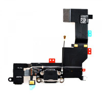 Шлейф iPhone 5S, з роз’ємом зарядки, Black