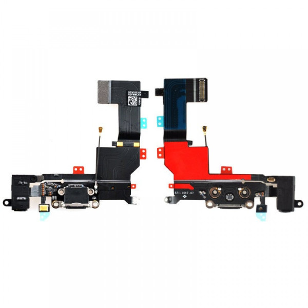 Шлейф iPhone 5S, з роз’ємом зарядки, Black