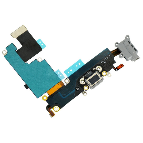 Шлейф iPhone 6 Plus конектор зарядки, мікрофон (Gray)
