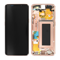 Дисплей Samsung G960 Galaxy S9, з тачскріном, в рамці, Service Pack Original, Gold