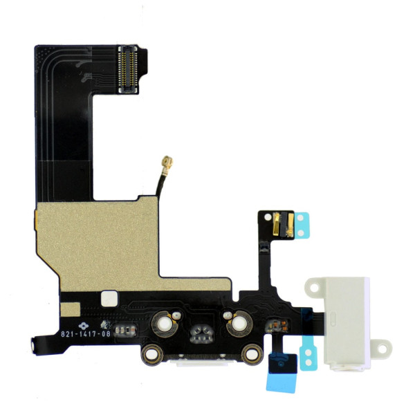 Шлейф iPhone 5G конектор зарядки, White