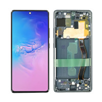 Дисплей Samsung G770 Galaxy S10 Lite, з тачскріном, в рамці, Service Pack Original, Black