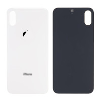 Задня кришка iPhone XS, великий виріз під камеру, White