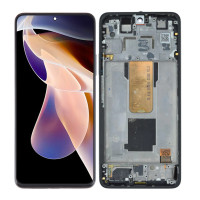 Дисплей Xiaomi Redmi Note 11 Pro+ 5G, з тачскріном, в рамці, OLED, Black