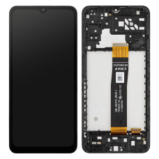 Дисплей Samsung A047 Galaxy A04s, з тачскріном, в рамці, Black