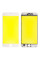 Скло дисплея iPhone 6S Plus, з рамкою та плівкою OCA, Original, White