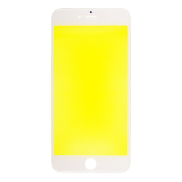 Скло дисплея iPhone 6S Plus, з рамкою та плівкою OCA, Original, White