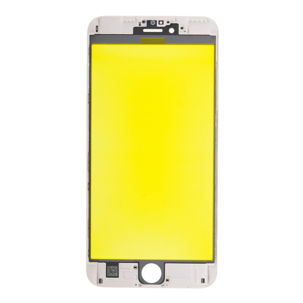Скло дисплея iPhone 6S Plus, з рамкою та плівкою OCA, Original, White