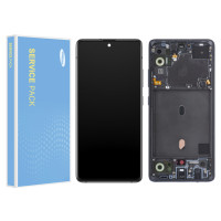 Дисплей Samsung A516 Galaxy A51 5G (GH82-23100A) з тачскріном, в рамці, Service Pack Original, Black