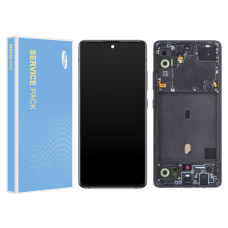 Дисплей Samsung A516 Galaxy A51 5G (GH82-23100A) з тачскріном, в рамці, Service Pack Original, Black