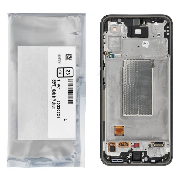 Дисплей Samsung A366 Galaxy A36 5G, з тачскріном, в рамці, Black, Service
