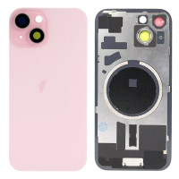 Задня кришка iPhone 15, зі склом камери і MagSafe магнітами, Pink