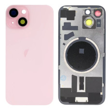 Задня кришка iPhone 15, зі склом камери і MagSafe магнітами, Pink