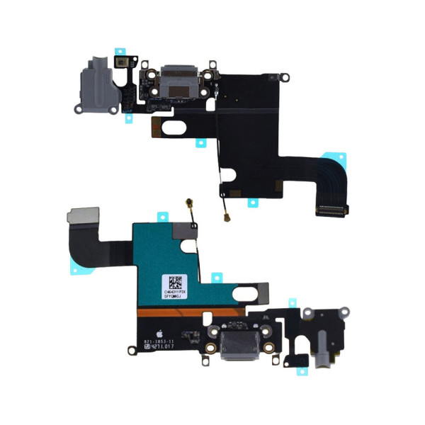 Шлейф iPhone 6 конектор зарядки, OEM, Gray