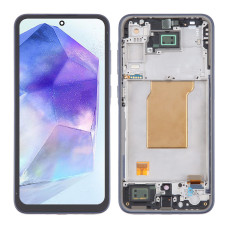 Дисплей Samsung A356 Galaxy A35 5G, з тачскріном, в рамці, OLED, Black/Navy