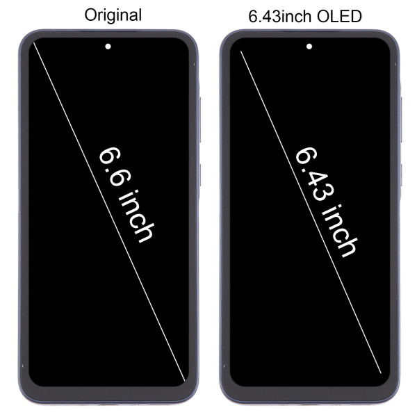 Дисплей Samsung A356 Galaxy A35 5G, з тачскріном, в рамці, OLED, Black/Navy