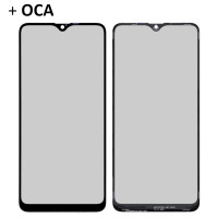 Скло дисплея з OCA плівкою Samsung A207 Galaxy A20s