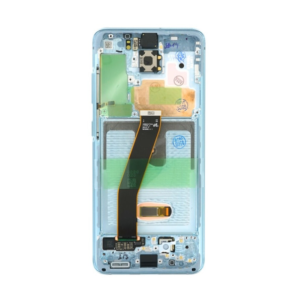 Дисплей Samsung G980 Galaxy S20, з тачскріном, в рамці, Service Pack Original, Blue