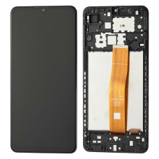 Дисплей Samsung A022 Galaxy A02, (rev. A022F V01), з тачскріном, в рамці, Service Pack Original, Black