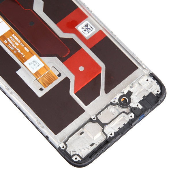 Дисплей Oppo A76, Oppo A36, з тачскріном, в рамці, Black