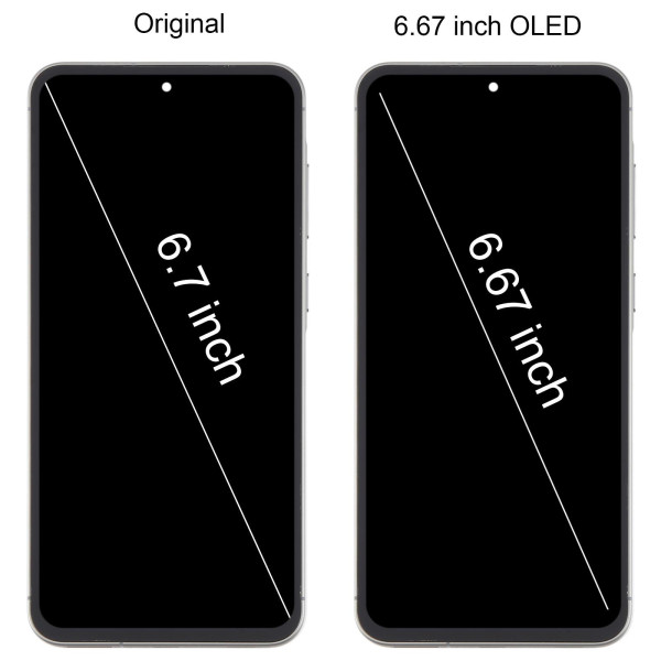 Дисплей Samsung A566 Galaxy A56 5G, з тачскріном, в рамці, Graphite, OLED
