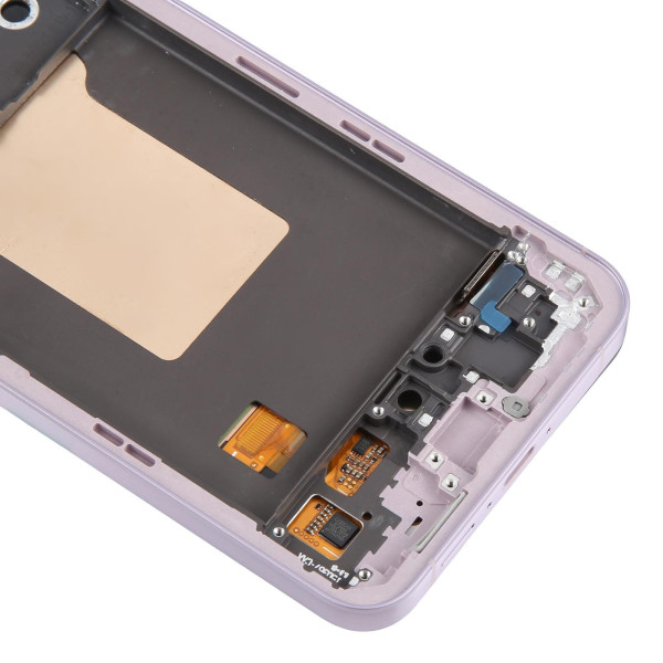 Дисплей Samsung A556 Galaxy A55, з тачскріном, в рамці, Lilac, Original