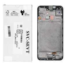 Дисплей Samsung A155 Galaxy A15, з тачскріном, в рамці, Black, Service