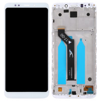 Дисплей Xiaomi Redmi 5 Plus, з тачскріном, в рамці, High Copy, White