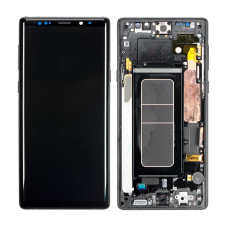 Дисплей Samsung N960 Galaxy Note 9, з тачскріном, в рамці, Service Pack Original, Black