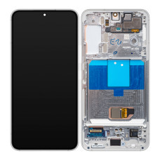Дисплей Samsung S901 Galaxy S22 5G, з тачскріном, в рамці, Service Pack Original, White