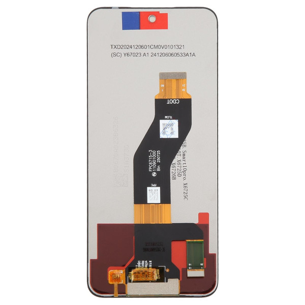 Дисплей Infinix Smart 10 (ver. FPC), з тачскріном, Black, Service Pack