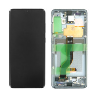Дисплей Samsung G985 Galaxy S20 Plus, з тачскріном, в рамці, Gray, Service Pack Original