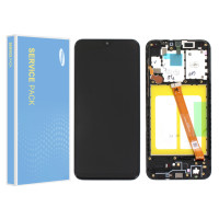 Дисплей Samsung A202 Galaxy A20e, з тачскріном, в рамці, Service Pack Original