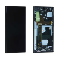 Дисплей Samsung N985 Galaxy Note 20 Ultra, з тачскріном, в рамці, Service Pack Original, Black