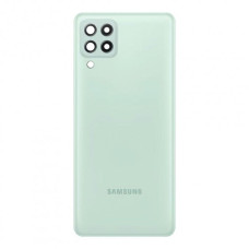 Задня кришка Samsung A225 Galaxy A22, Mint, зі склом камери