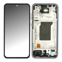 Дисплей Samsung A356 Galaxy A35, з тачскріном, в рамці, Service Pack Original, Black/Navy