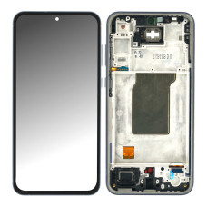 Дисплей Samsung A356 Galaxy A35, з тачскріном, в рамці, Service Pack Original, Black/Navy