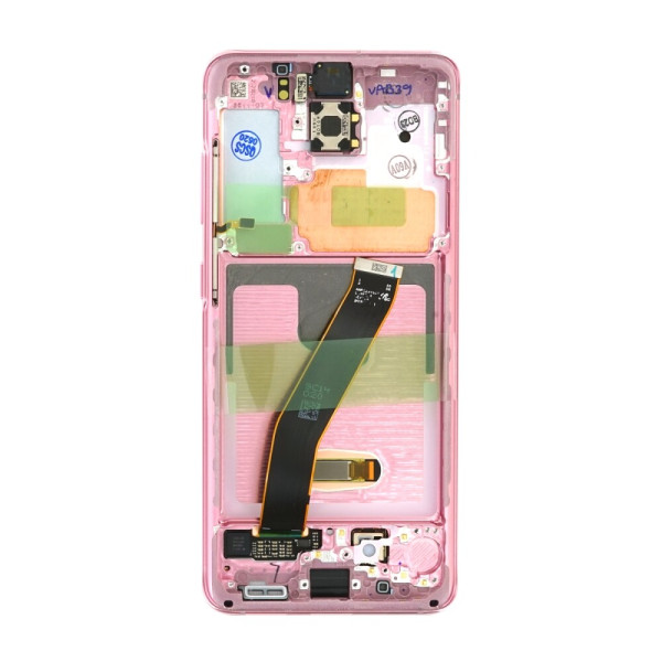 Дисплей Samsung G980 Galaxy S20, з тачскріном, в рамці, Service Pack Original, Pink