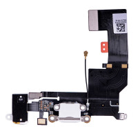 Шлейф iPhone 5SE конектор зарядки, White