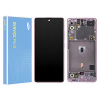 Дисплей Samsung A516 Galaxy A51 5G (GH82-23100C) з тачскріном, в рамці, Service Pack Original, Pink