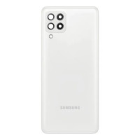 Задня кришка Samsung A225 Galaxy A22, White, зі склом камери