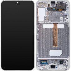 Дисплей Samsung S906 Galaxy S22 Plus 5G, з тачскріном, в рамці, Service Pack Original, White