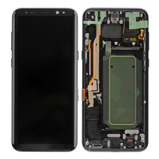 Дисплей Samsung G955 Galaxy S8 Plus з тачскріном, в рамці, Black (REF)
