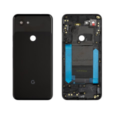 Задня кришка Google Pixel 3a, зі склом камери, Original, Black