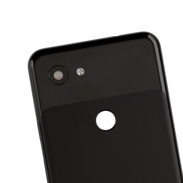 Задня кришка Google Pixel 3a, зі склом камери, Original, Black