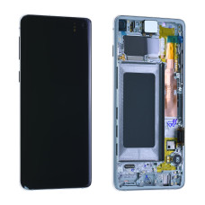 Дисплей Samsung G973 Galaxy S10, з тачскріном, в рамці, Service Pack Original, White