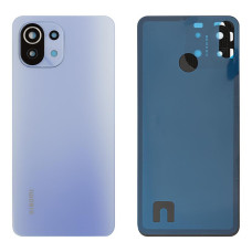 Задня кришка Xiaomi Mi 11 Lite, Bubblegum Blue, зі склом камери