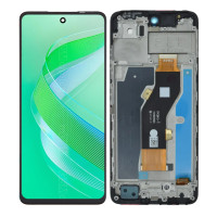Дисплей Tecno Spark 20 (p/n: FPC), з тачскріном, в рамці, Black